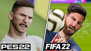 FIFA 22 vs eFootball 2022 - Graphics, Facial Expressions, Player Animations, Celebrations, etc