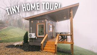 Shipping Container Tiny House Tour! 160sqft Airbnb w/ Endless View!