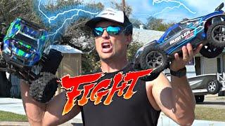 Traxxas Maxx VS Traxxas Rustler!!! Round 2!!!