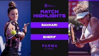 Maria Sakkari vs Mayar Sherif | 2022 Parma Final | WTA Match Highlights