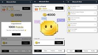 MozoAI Bot | New Crypto Mining Airdrop on Telegram | Tap To Earn Mozo Ai Tokens