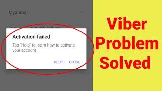 Viber Fix activation failed Problem | Viber activation failed | Viber failed on activation