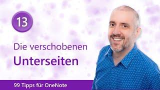 🟣 99 Tipps für OneNote 1️⃣3️⃣ Die verschobenen Unterseiten | Malter365.de