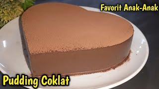 Resep puding coklat simpel kesukaan anak-anak.