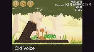 Angry birds old and new voices