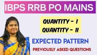 IBPS RRB PO MAINS - Previously Asked Questions