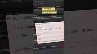 HOW TO FIX CPU OVERLOAD SAMPLE IN FL STUDIO. #shorts #flstudio #fixed