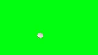 speech bubbles in Green screen