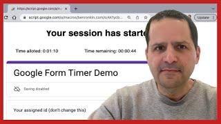 Add a timer to a Google Form with Google Apps Script