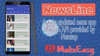 NewsLine a news app AIA | For Kodular, Thunkable, Appybuilder, App Inventor Platform | MakeEasy