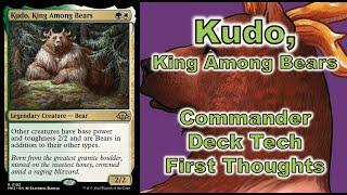 Kudo, King Among Bears Commander Deck Tech First Thoughts Modern Horizons 3 MH3 Spoilers Leaks Bears