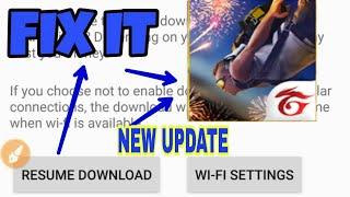 Free fire downloading file resume problem in new update ||how to fix this problem part 2