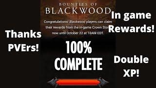 ESO Blackwood Event Rewards + Double XP!