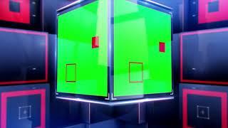 2021 3D Glass Box News Intro | Green Screen