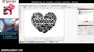 LightBurn Tutorial: Embedding text in a design