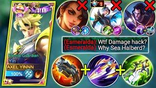 YIN SEA HALBERD BUILD CAN COUNTER ESMERALDA IN SIDELANE? | 20 KILLS IN 13 MINTS | MOBILE LEGENDS