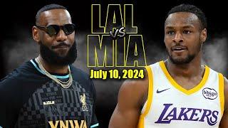 Los Angeles Lakers vs Miami Heat Full Game Highlights - 2024 Summer League | July 10, 2024
