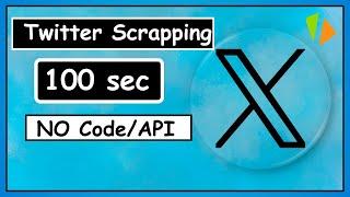 Simple way to scrap TWITTER  DATA without API/CODE | 2024 #twitterscraping