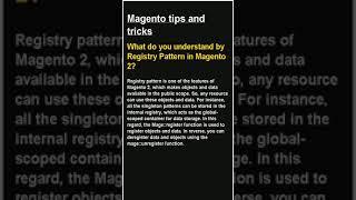 Magento tips and tricks   #Magento #shorts #javascript #nodejs #python #programming #mysql  #react