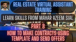 How to create contracts and offers || Send offers || Real Estate Assistant Training 8 || Freelancing