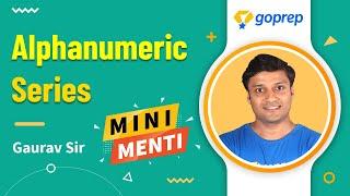 Alphanumeric Series | Class 9 Mathematics | Gaurav Sir | Goprep