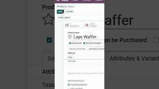 How To Create Multiple Variant Of Product in Odoo #odoo #youtubeshorts  #youtubeshortsvideo