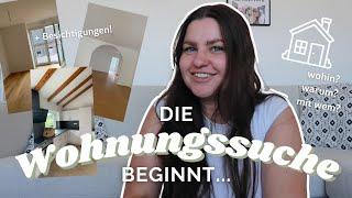 Ich ZIEHE um - Life Update & Wohnungsbesichtigungen | MOVING VLOG EP. 01