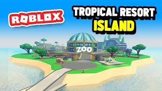 Building the ZOO island UPDATE in Roblox Tropical Resort Tycoon