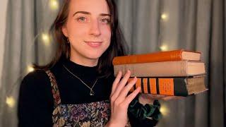 ASMR Vintage Books  Tapping, Reading, Typing