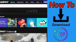 How to download GIF from Giphy on Laptop || GIF image kasy download karen? || | Tech Sufyan |