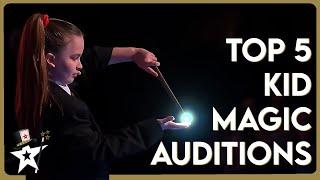 Top 5 BEST Kid Magicians on Got Talent!