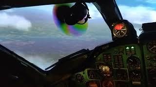 Tu-134A Flight simulator approach + autopilot