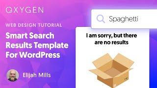 How To Make A Smart Search Results Template For WordPress With Oxygen