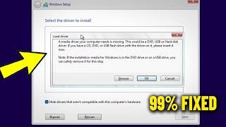 A media driver your computer needs is missing Error When Installing Windows 11/10/8/7 - How To Fix 