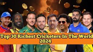 Top 30 Richest Cricketers In The World 2024 | Richest Cricketers | Global Data LHF