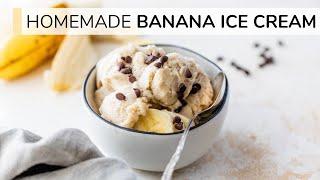 HOMEMADE BANANA ICE CREAM | no sugar, no dairy, no ice-cream machine