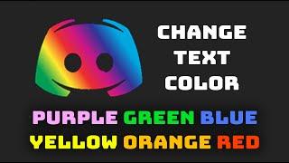How To Add Color To Text In Discord (Use Text Color In Chat Message)