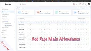 Add page Attendance Main HR Management Laravel 11