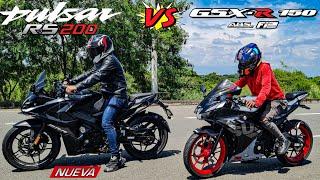 NUEVA PULSAR RS 200 VS SUZUKI GSX-R 150¡BATALLA ÉPICA! DRAG RACE