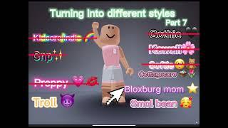 Turning Into Different Styles (part-7) | Roblox Trend