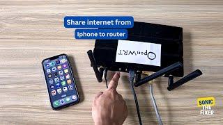 "OpenWRT Tutorial: Share Internet from iPhone to Router Step-by-Step Guide!"