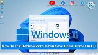  How To Fix Horizon Zero Dawn Save Game Error On PC