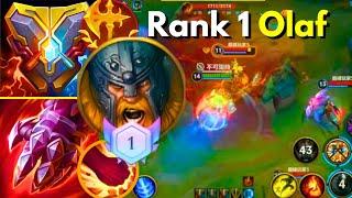 Rank 1 Olaf (Top) | 3 Games | Legendary Rank #2 | 7656 LP | Wild Rift China