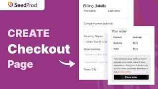 How to Create a Checkout Page in WordPress
