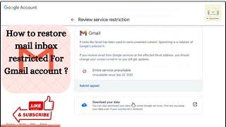 How to restrict mail in Gmail II Simple Gmail restore II #gmail #video #mail #live #email