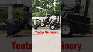 Youtop nice mini wheel loader with kubota engine#shorts #farming #loader