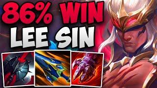 86% WIN RATE LEE SIN IN CHALLENGER! | CHALLENGER LEE SIN JUNGLE GAMEPLAY | Patch 14.24 S14