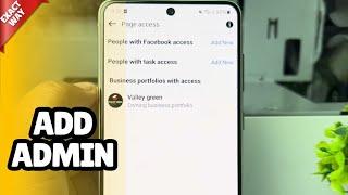 How to add admin to facebook page 2024 | Add new Fb page admin