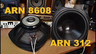 TESLA ARN 8608 vs TVM-ARN-312-00/8 - porovnání reproduktorů - BASS speaker comparison - OLD vs NEW