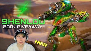 Massive NEW 200x Shenlou Robot Early Giveaway! + Mercury Goes Next Level vs Meta | War Robots